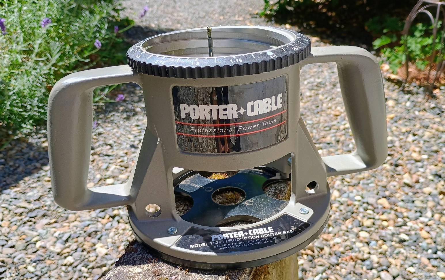 Porter-Cable 75361 Production Router Base Dual Handle Base Only for 4.2&Prime; Routers