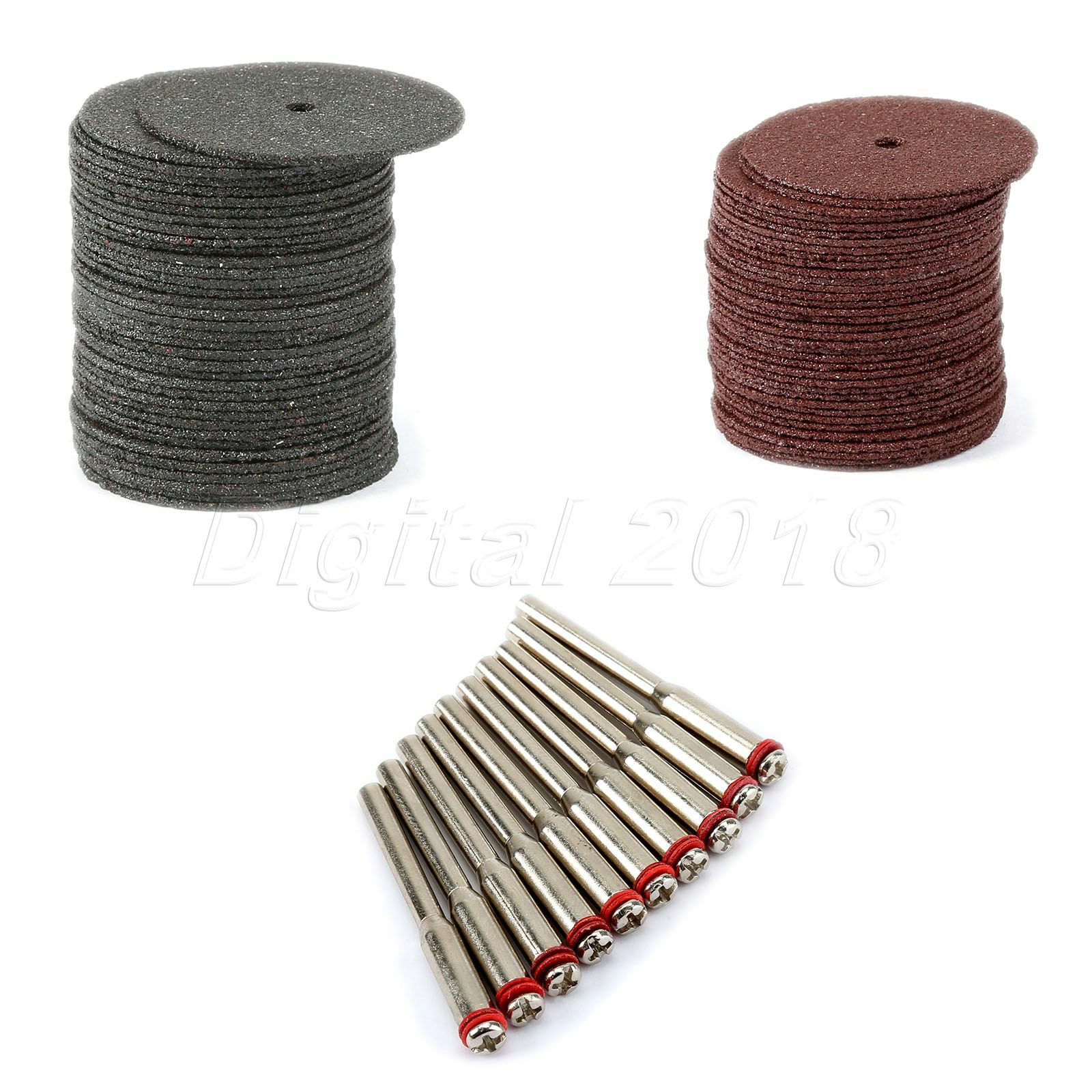 24mm Cutting Wheel Disc Blade Slitting & 3.175mm Shaft Mandrel Rotary Tool Kit