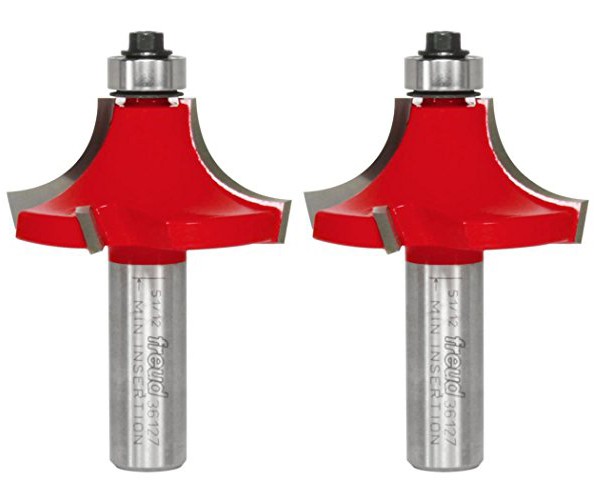 Freud Genuine 5/8&Prime; Radius Beading Bit With 1/2&Prime; Shank 2-Pack, 36-127-2PK