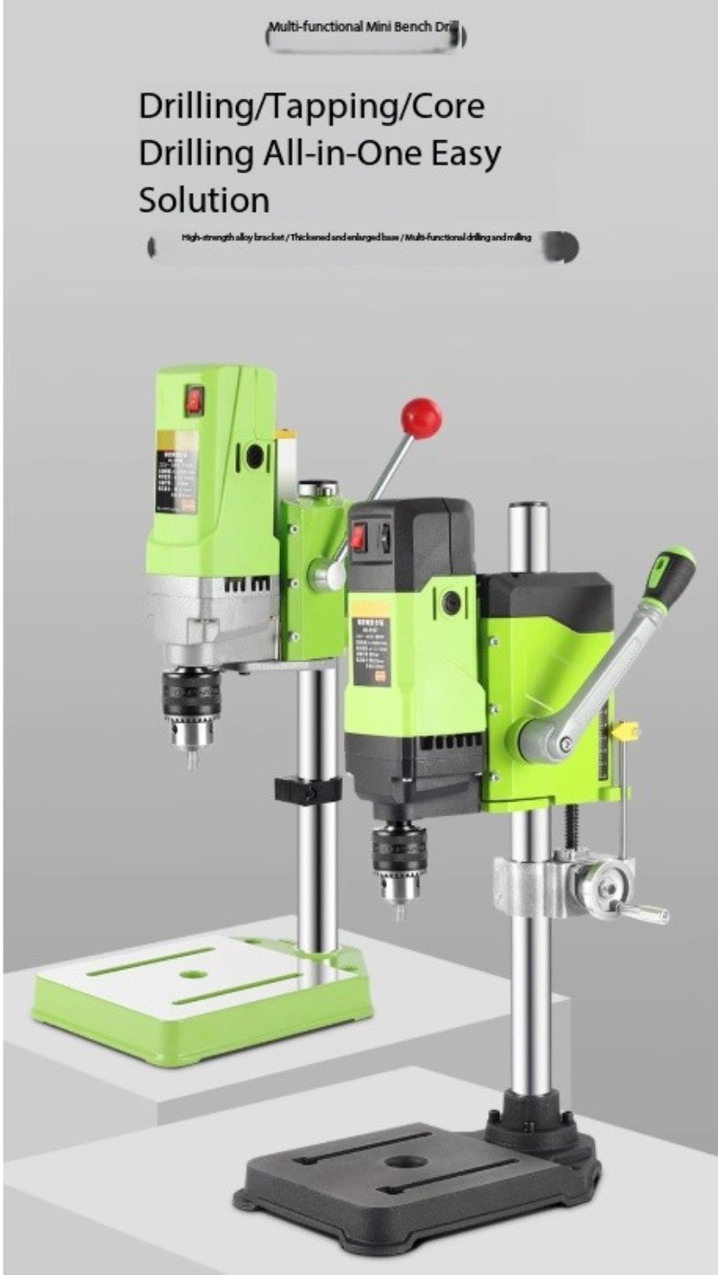 Bench Drill: Compact Household 220V High-Power Industrial-Grade Multi-Functional