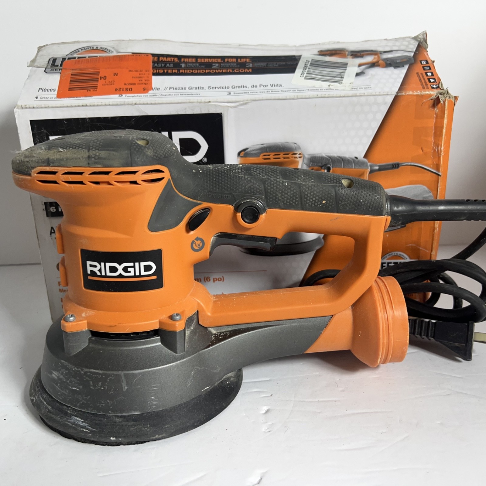 **PARTS ONLY** RIDGID Corded 6 in. Variable-Speed Dual Orbital Sander (R2611)