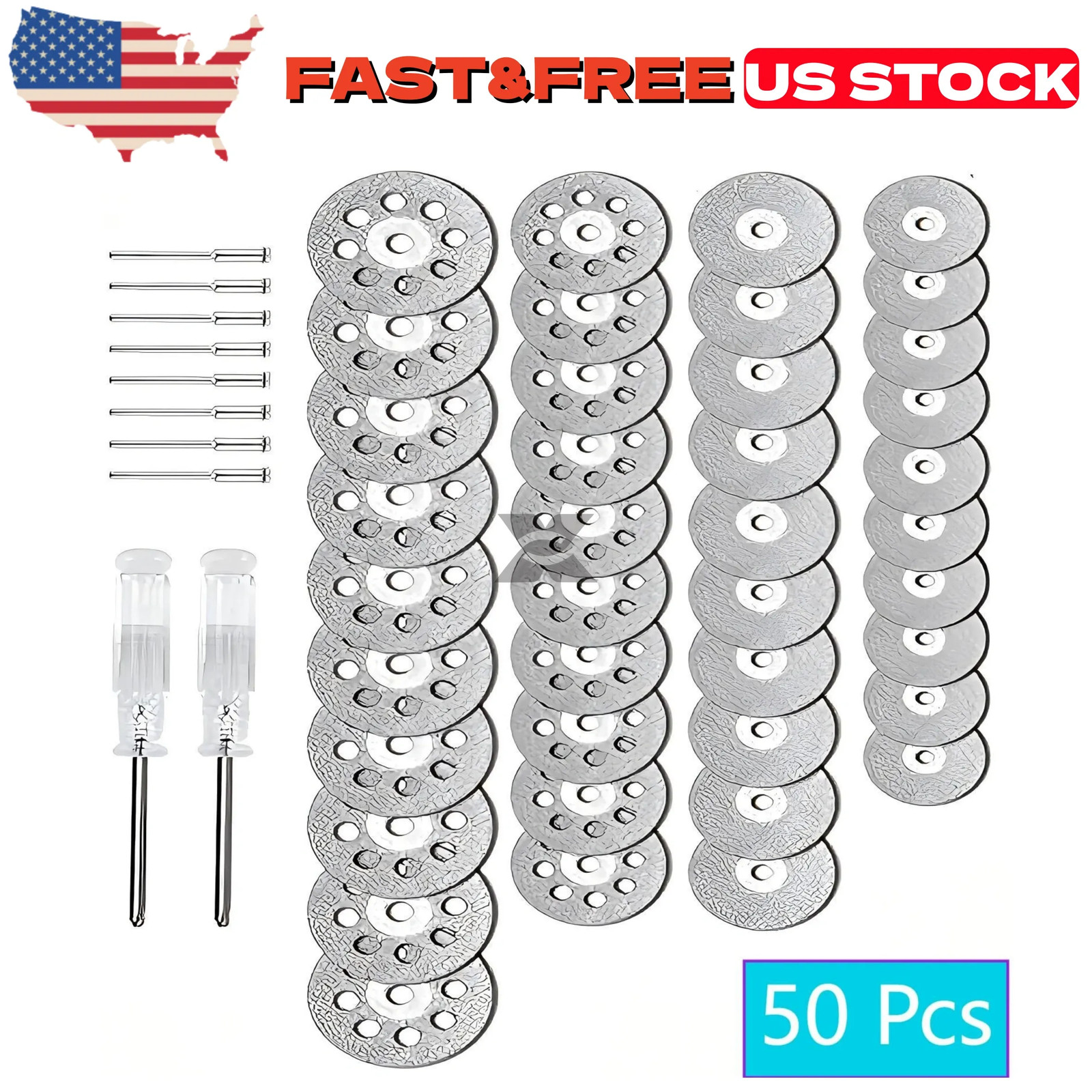 50x Diamond Cutting Wheel Fit For Dremel Rotary Tool Die Grinder Metal Cut Off