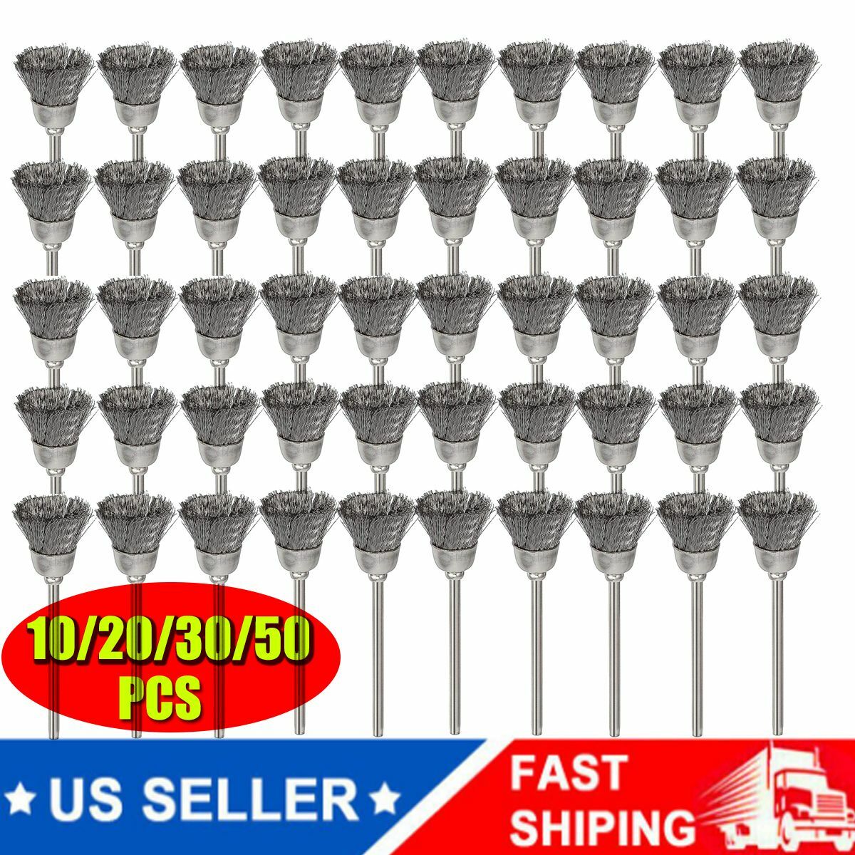 Wire Brushes Stainless Steel Dremel Tool Rotary Die Grinder Removal Wheel 5~50X