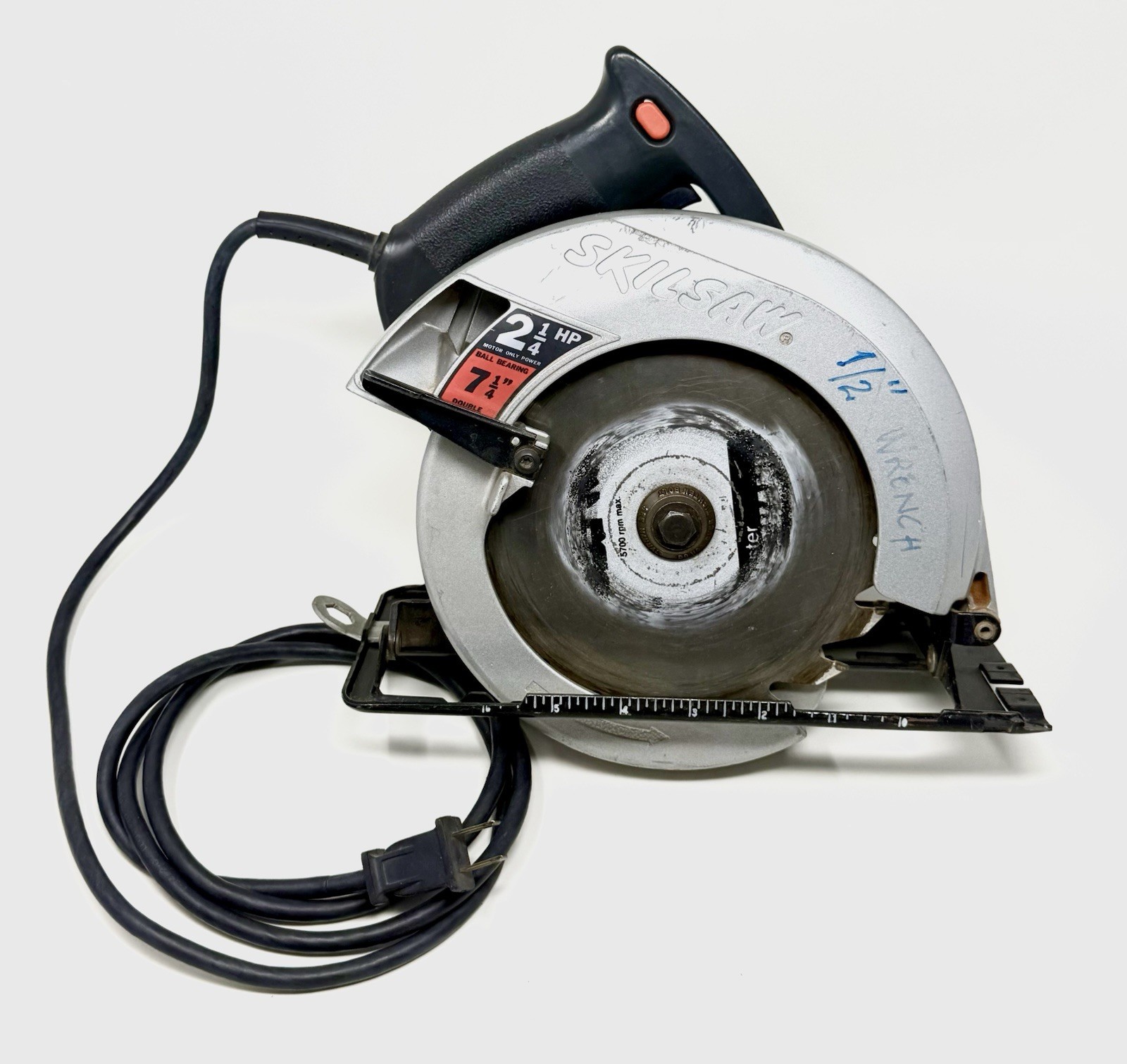 SKILSAW 5250 7-1/4&Prime; Circular Saw 2-1/4 HP 10A 4600 RPM USA Tested Works