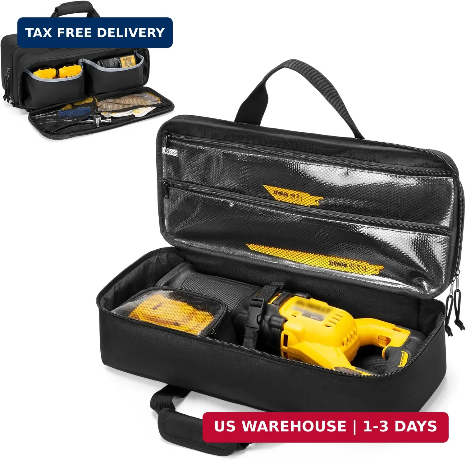 Rexmica Carrying Case Fit for DEWALT 20V/60V Max Cordless Reciprocating Saw | St