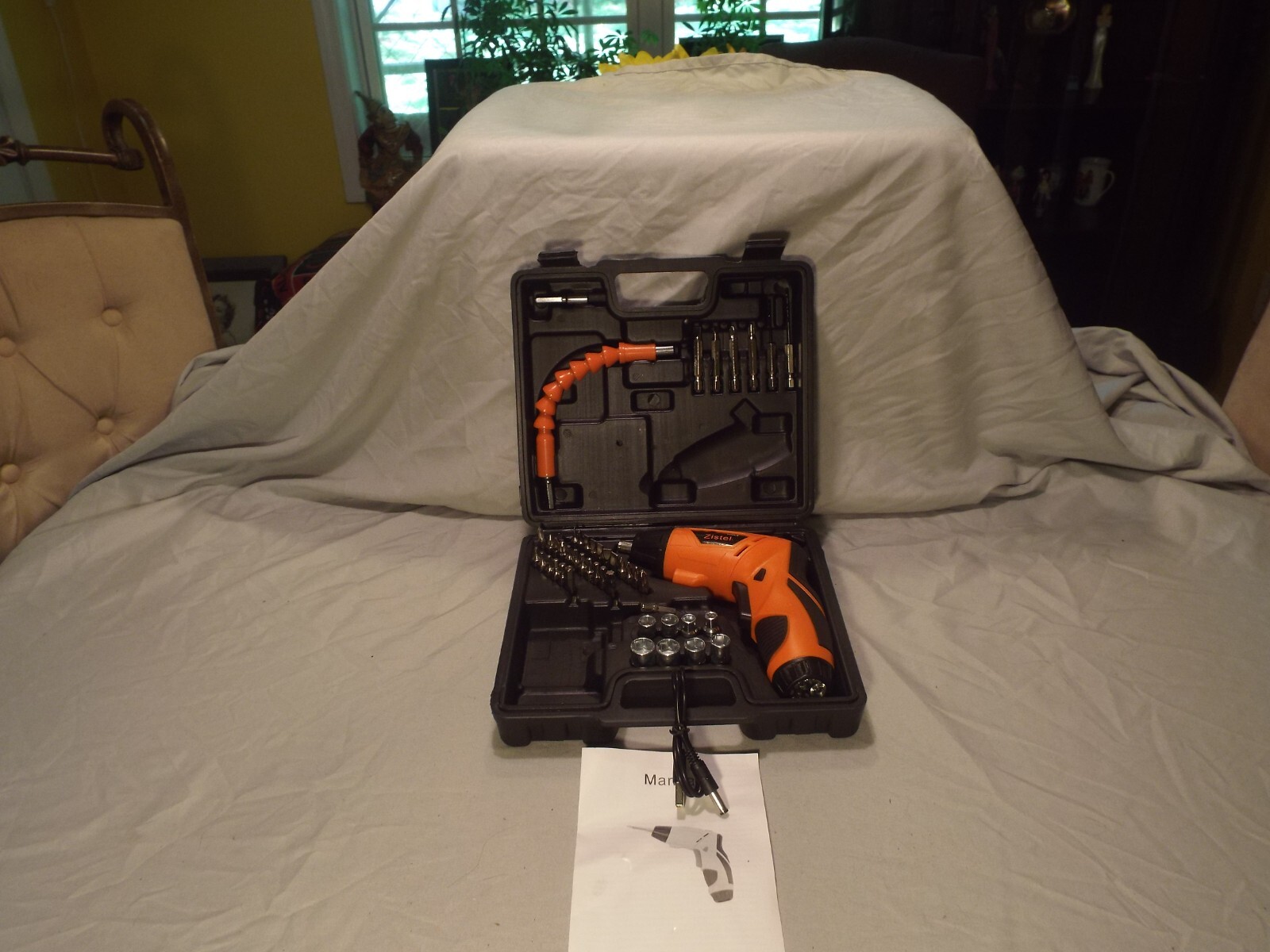 Zistel 48IN1 Cordless Electric Screwdriver Drill Power Tool Kit w/ Rechargeable