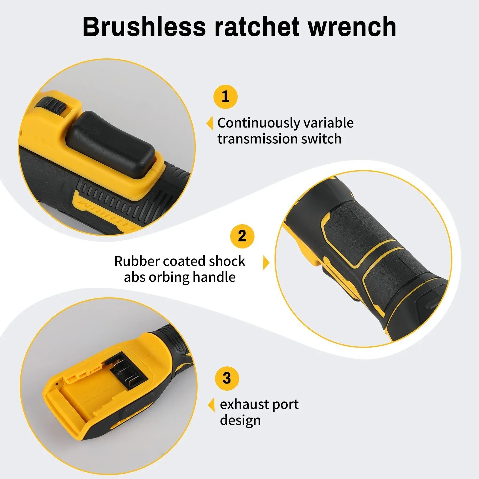 DEWALT DCF512 20V Brushless Cordless Ratchet Wrench LED Tool Bare Unit
