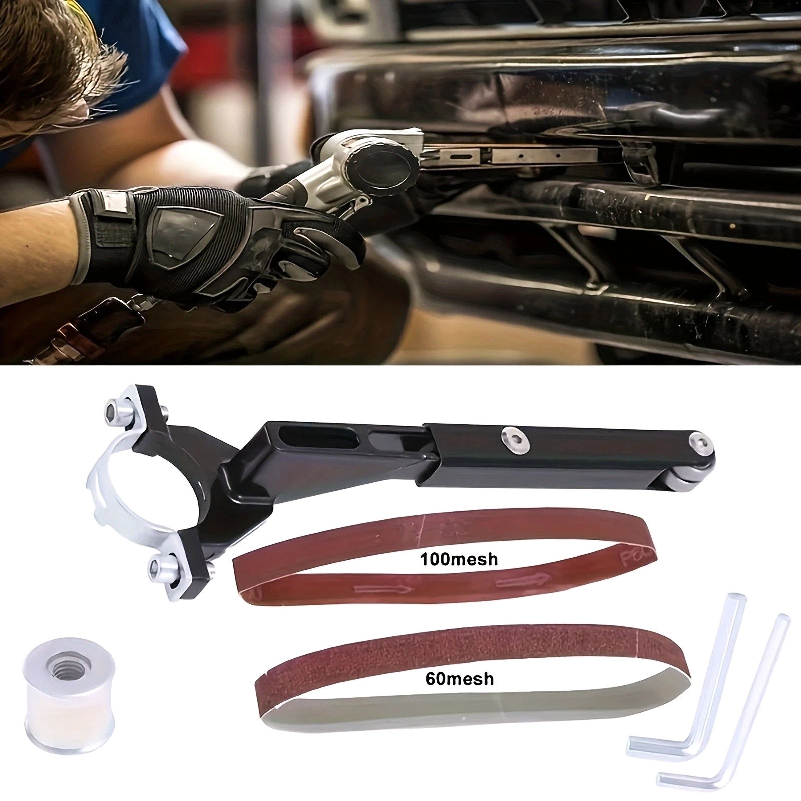 Angle Grinder to Sander Adapter Conversion Unit For Metal Wood Sanding Polishing