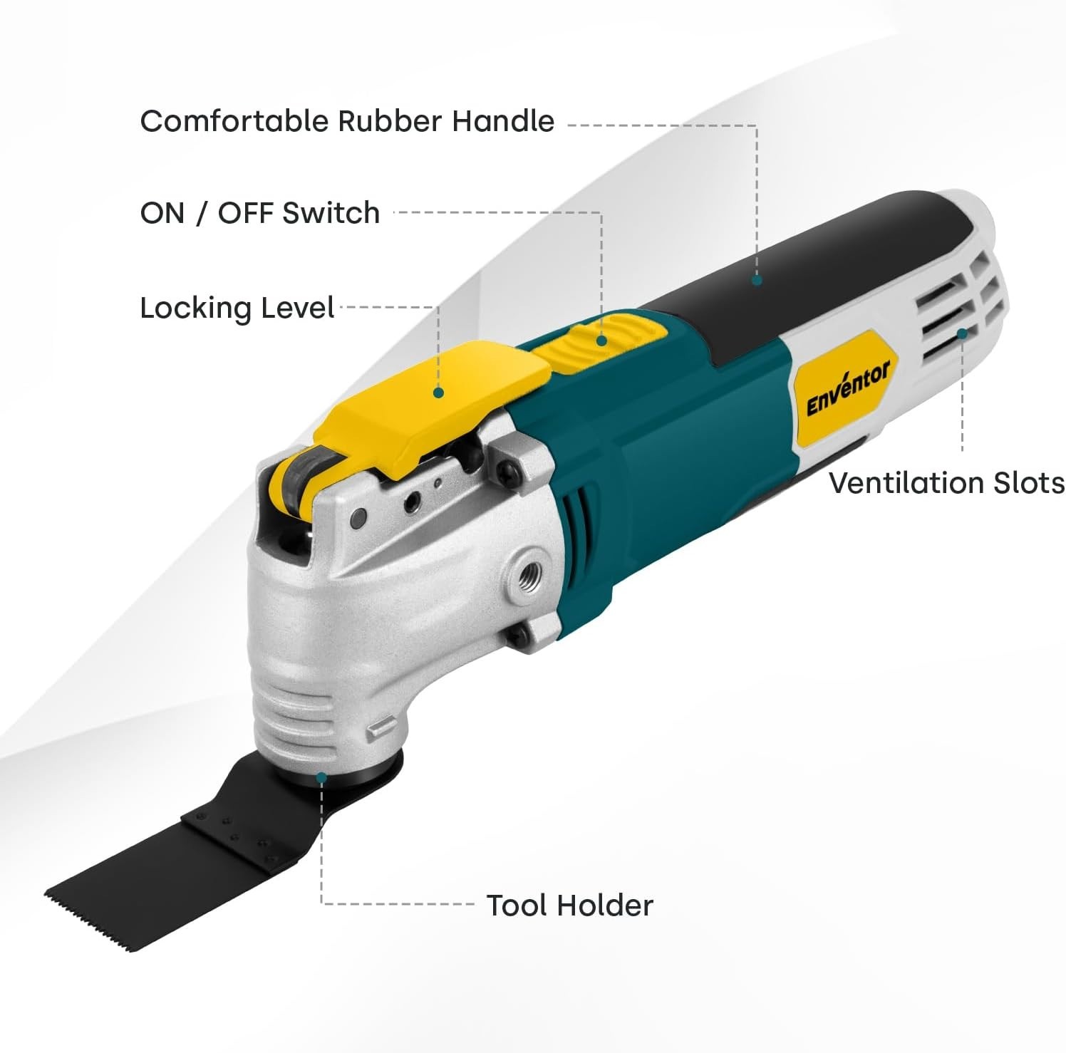 Oscillating Tool with 28 Accessories, 6 Speeds, 2.5A Corded | Tool-free Chang…