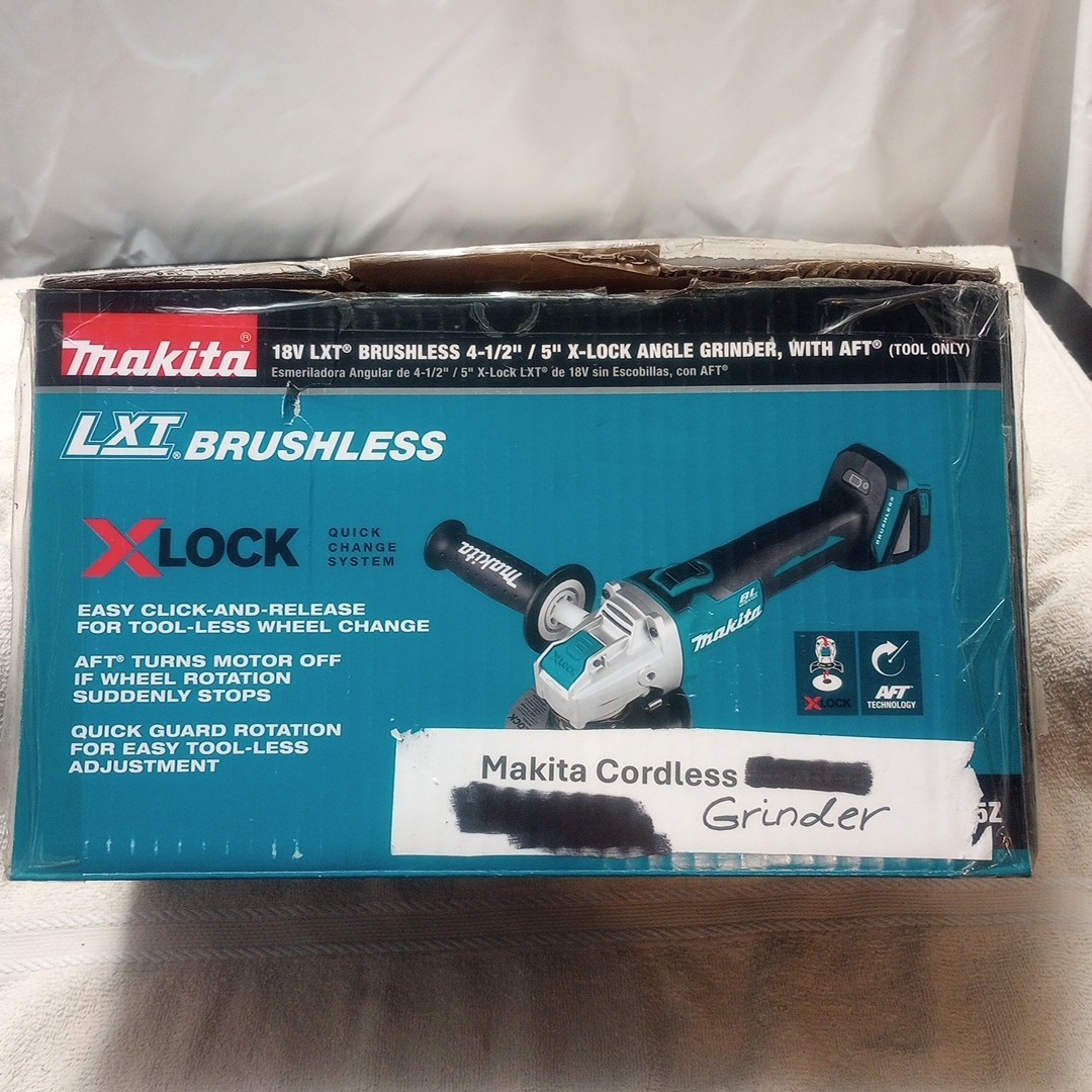 Makita XAG25Z 18V LXT Cordless Angle Grinder – Black/Blue (Tool Only)
