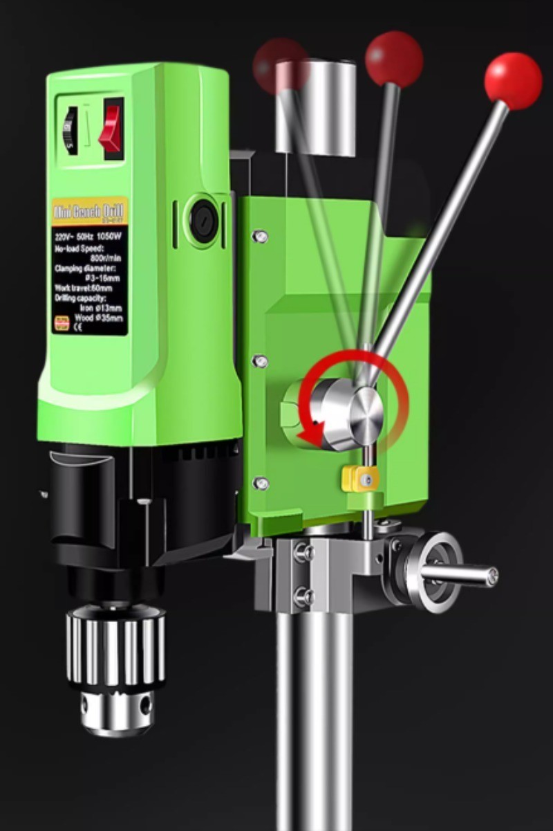 Compact Bench Drill Press for Home Use – 220V Multi-Function Drilling Machine