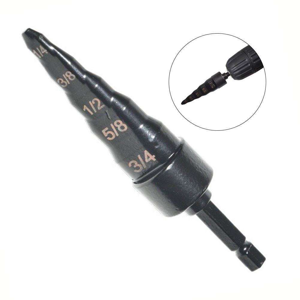 Repair Tool Air Conditioner Copper Pipe Expander Swaging Drill Bit Set New