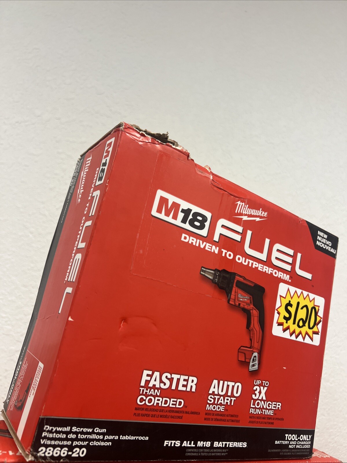 Milwaukee M18 FUEL 18V Drywall Screw Gun (2866-80)
