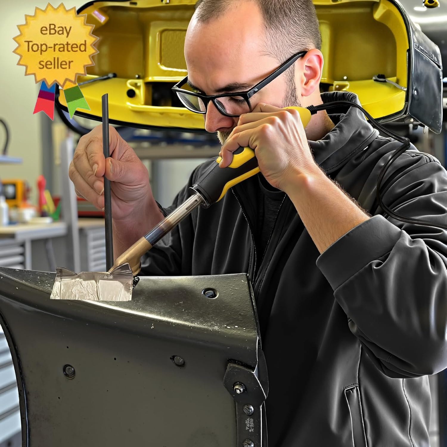Plastic Welder 2 in 1,Plastic Welding Kit Car Bumper Repair Kit,4 Types of Plast