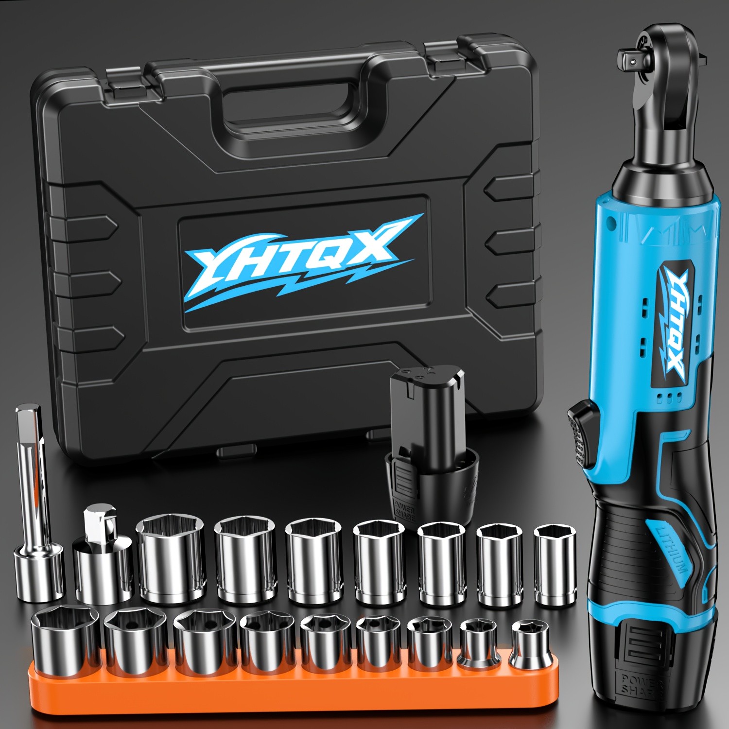 400RPM Electric Ratchet Wrench Set, Cordless Ratchet Wrench