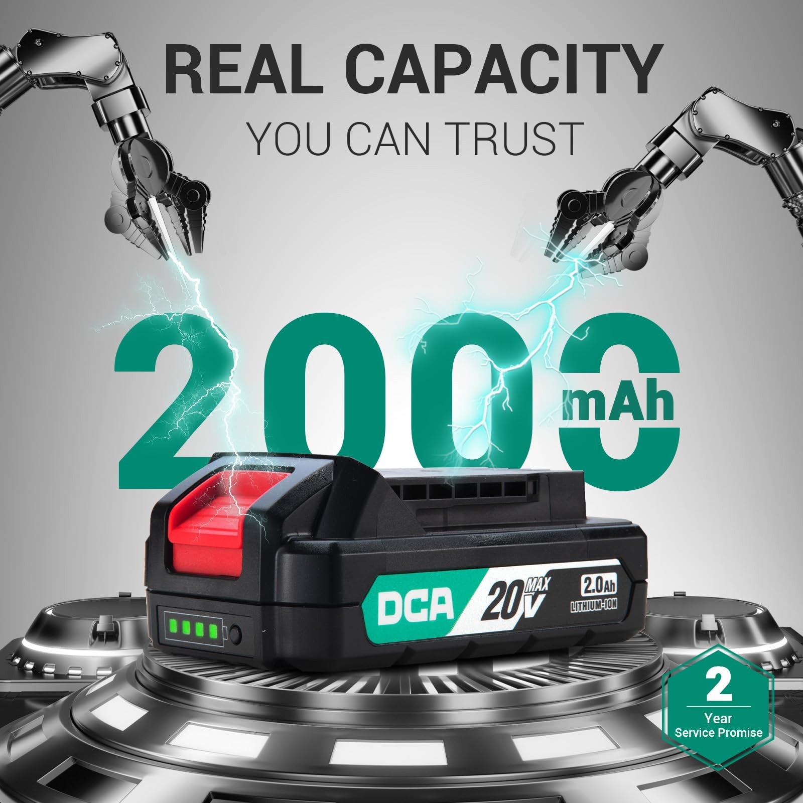 DCA Cordless Drill Set, 354 in-lbs Torque, 3/8&Prime; Keyless Chuck, Electric Power