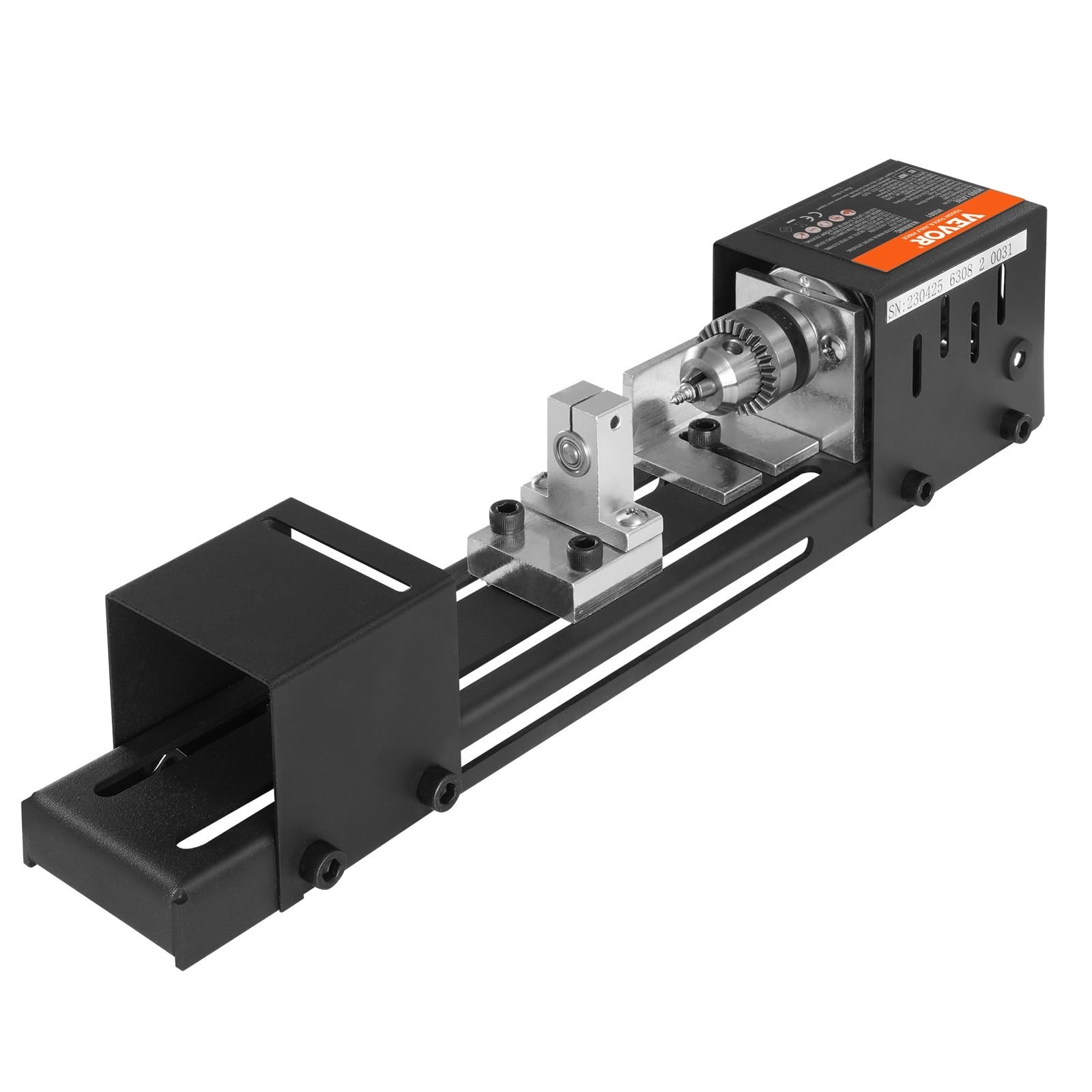 Mini Lathe Machine 2.76&Prime;x6.3&Prime; – 24V 96W Woodworking Tool, 7 Speed RPM for DIY Pr