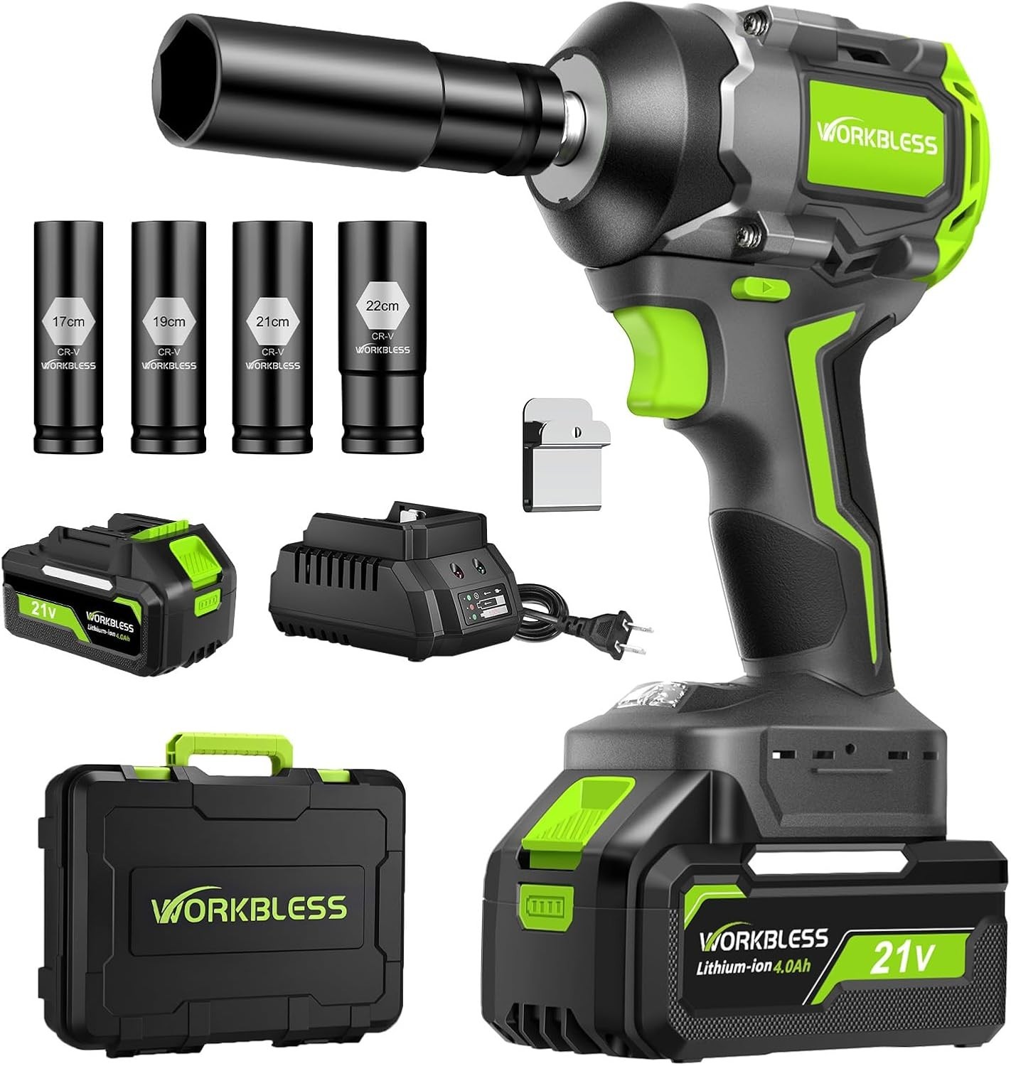 20V Pistola Llave De Impacto Inalámbrica 1/2 Pulgada Para Cambiar Llantas Carro