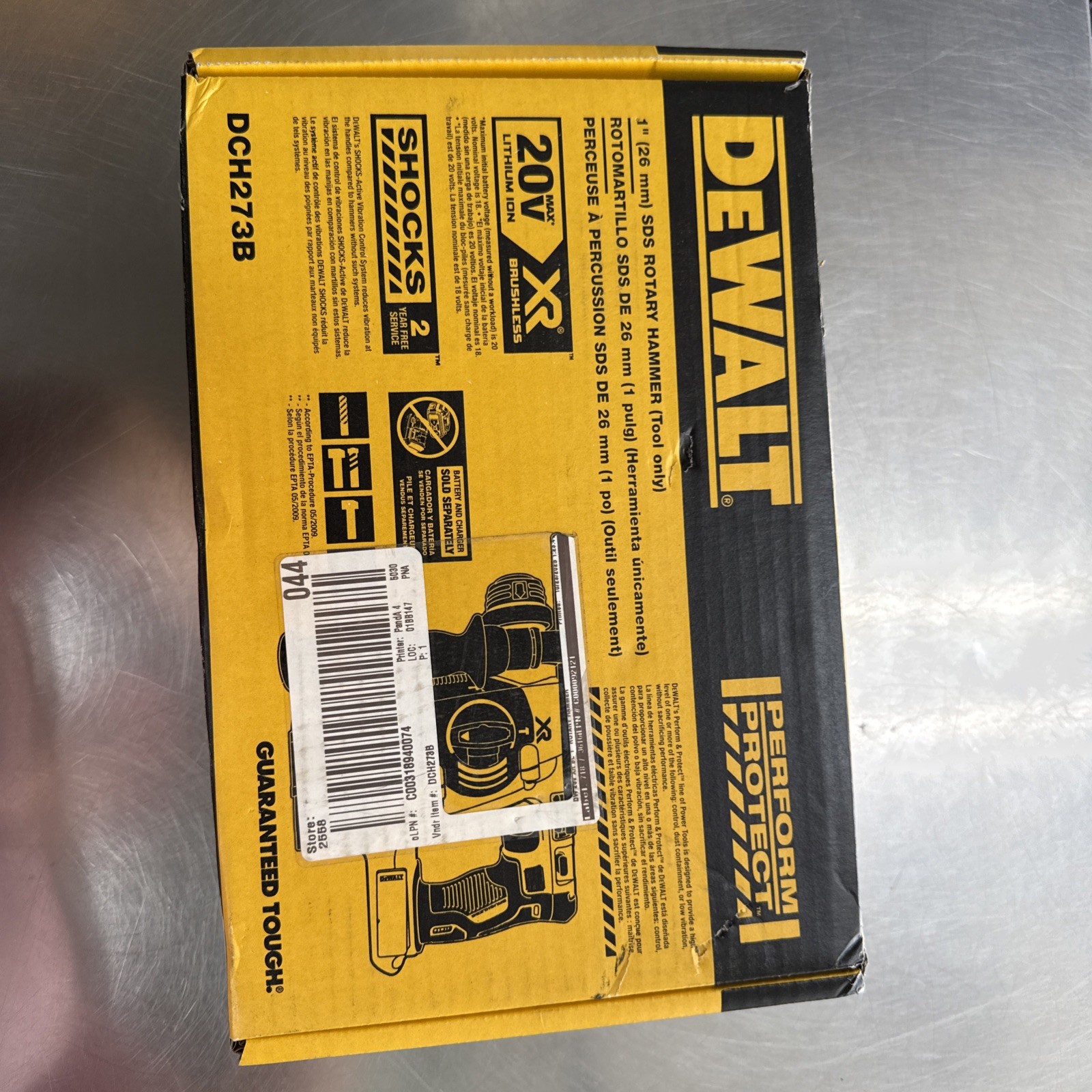 DEWALT DCH273 Li-Ion Battery Powered Rotary Hammer Drill (Tool Only)