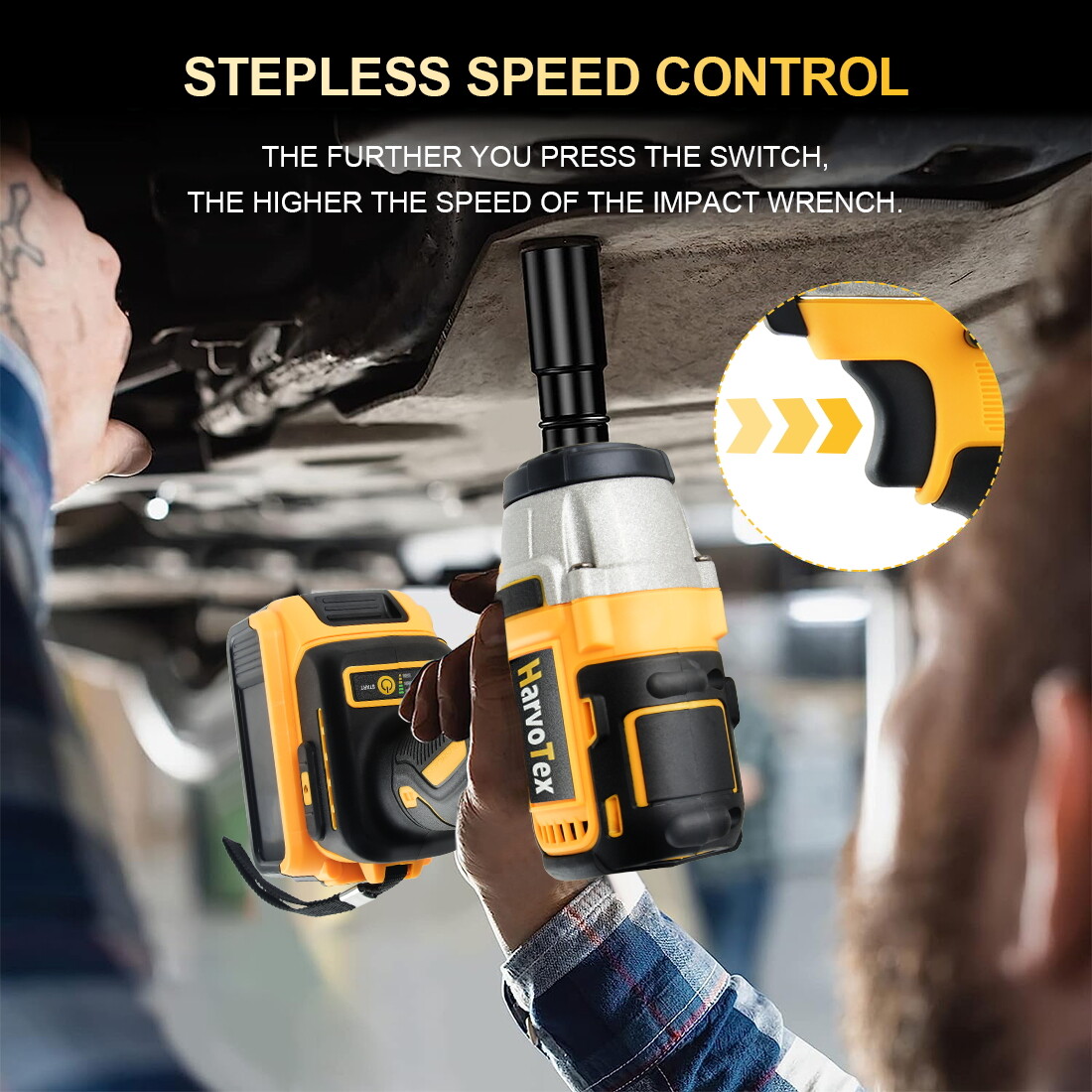 For Dewalt 20V Battery Cordless Impact Wrench 1/2&Prime; Brushless Bare Tool Only