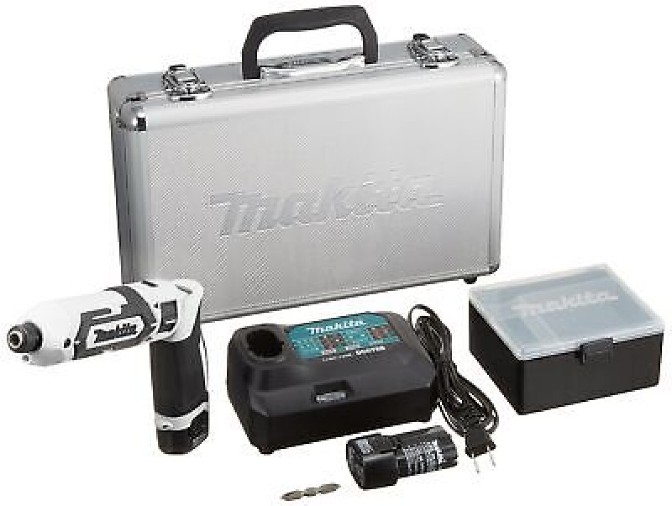 Makita TD022DSHXW Impact Driver 2 Batteries & Charger with Case White New