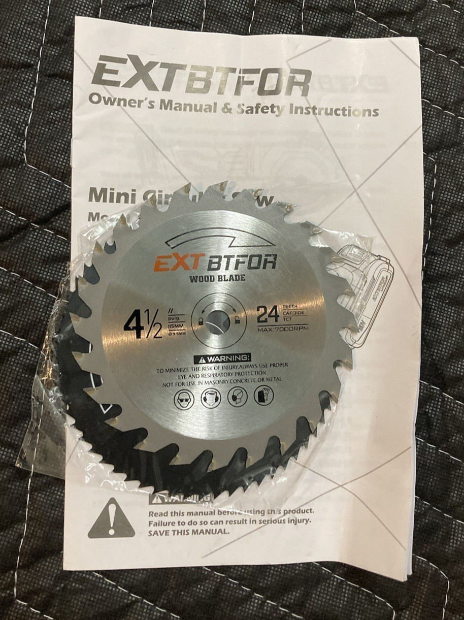 Extbtfor Circular Saw 4-1/2&Prime; Mini Cordless Circular Saw(MISSING BATTERY)