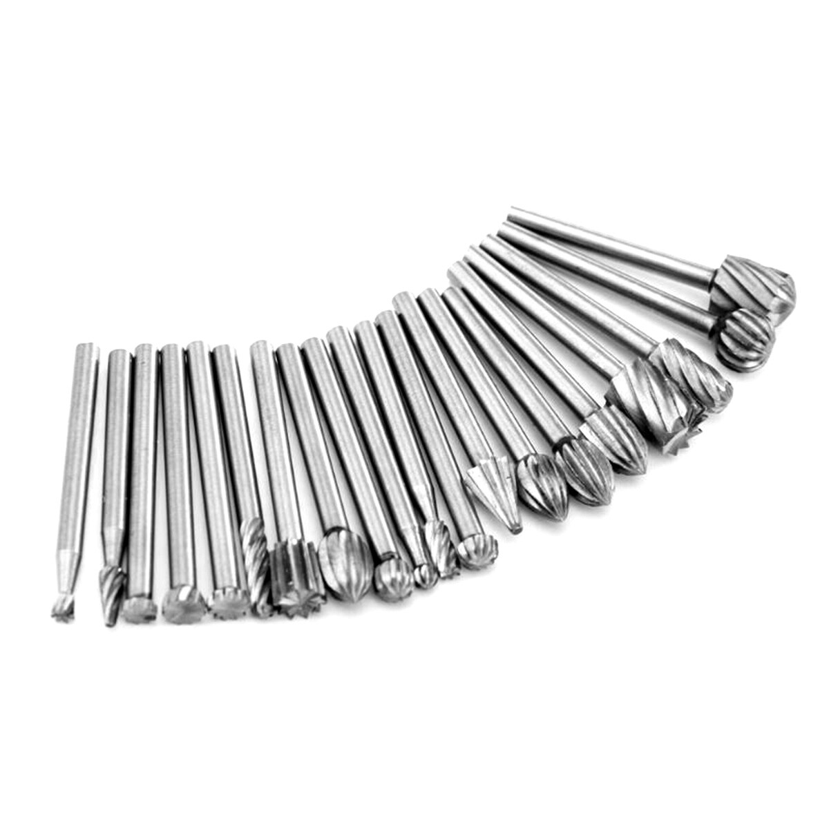 20Pcs Diamond Burr Bits Drill Set Rotary Multi Tool Accessories Kit For Dremel*