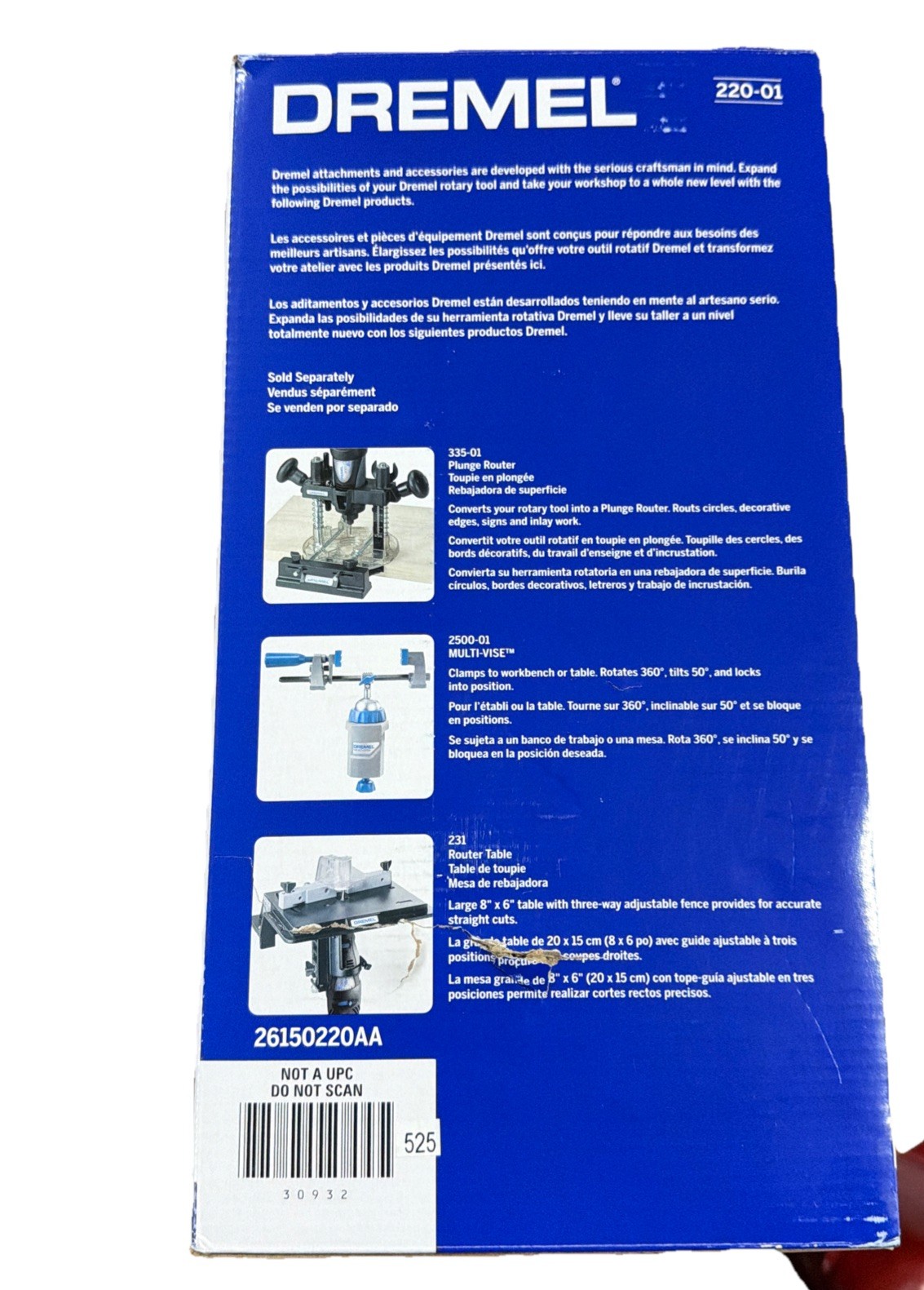 Dremel Workstation Multi-Use Tool Holder #220-01 Brand-New