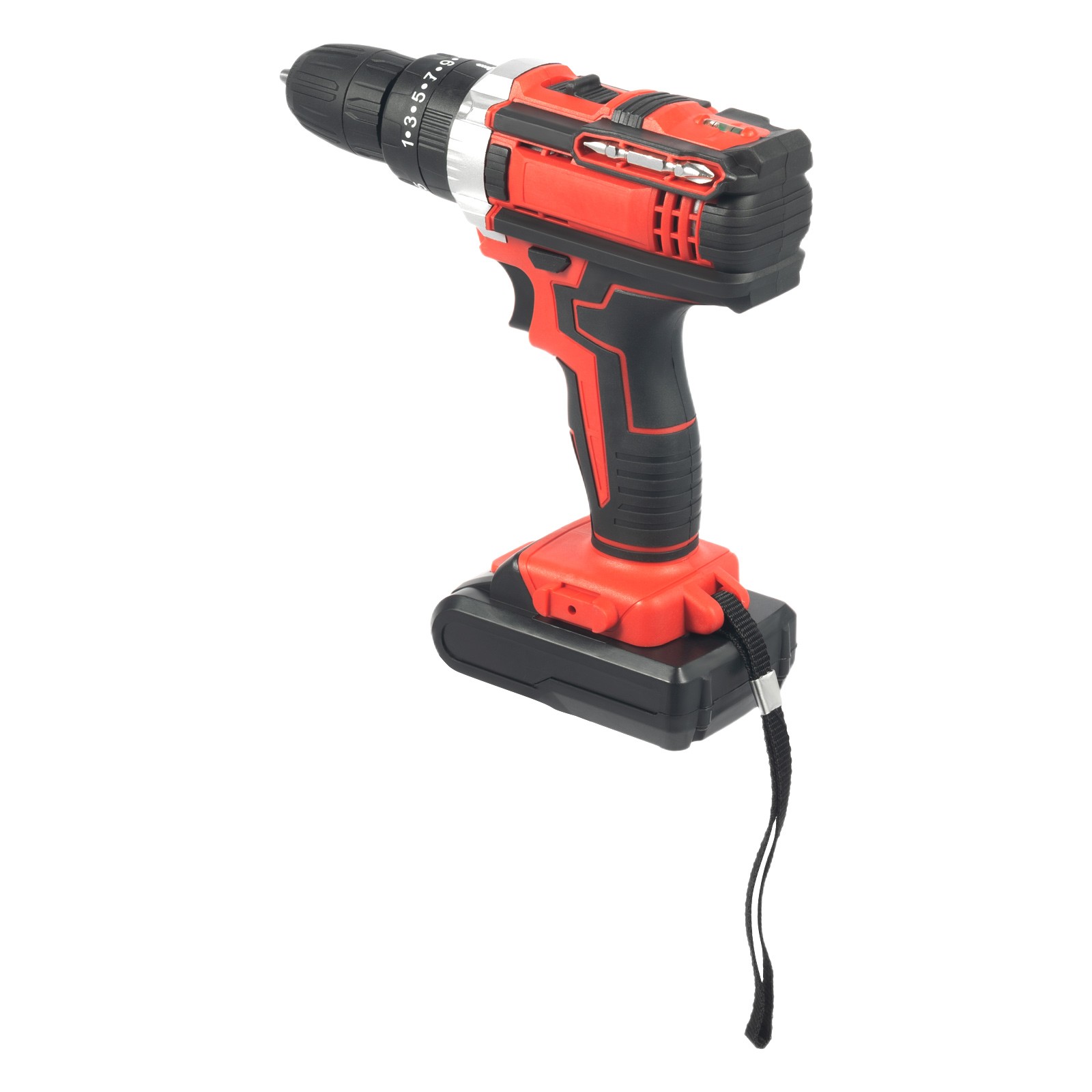 Cordless Drill Set, 21V Lithium Ion, 28N·m Torque, 24 Piece Accessory Kit