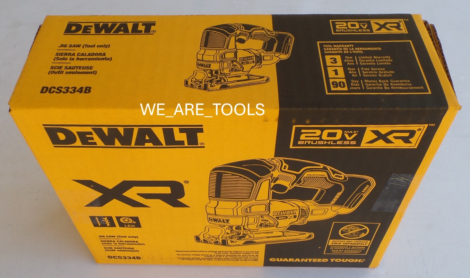 DeWalt DCS334B 20V Brushless Variable Speed Jig Saw, 2) DCB205 5.0 AH Battery