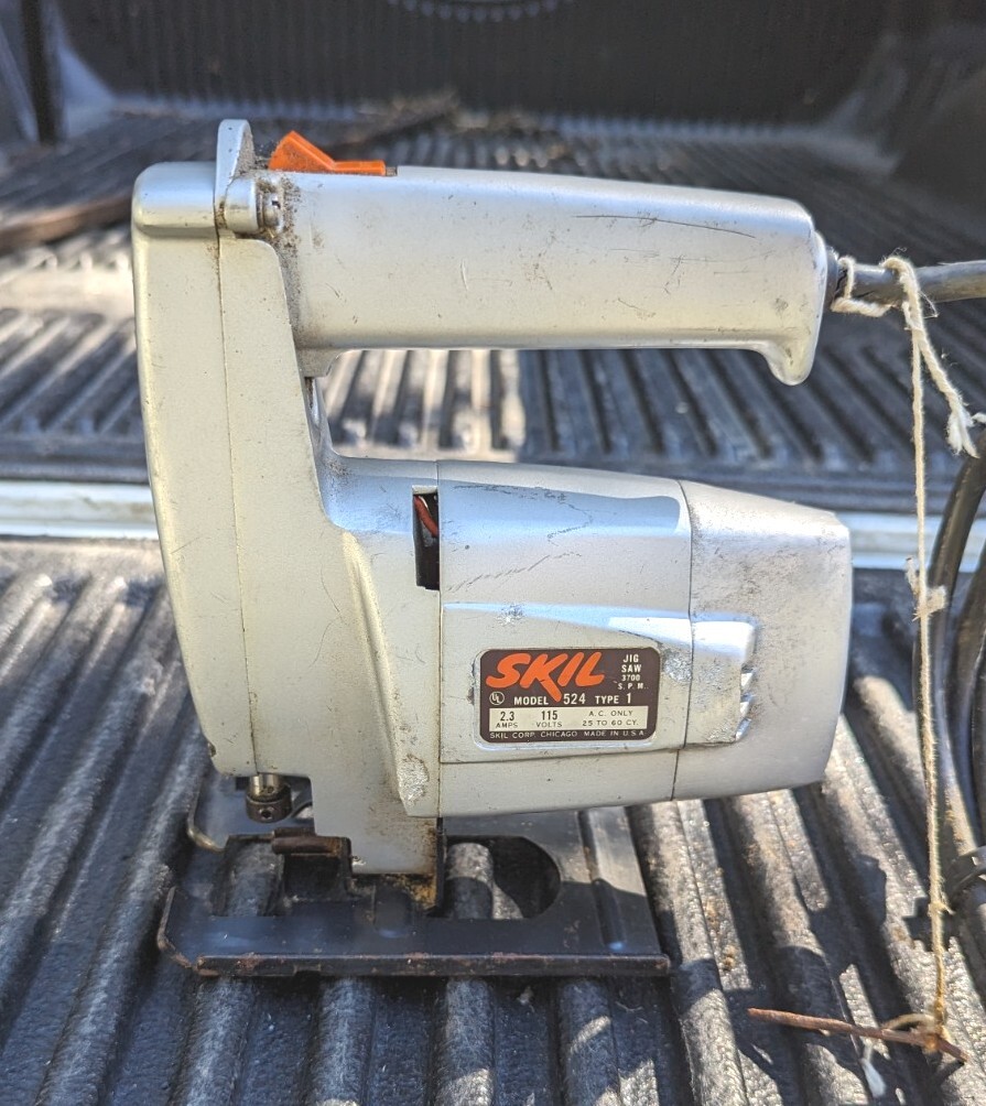 Skil Jigsaw 524 Type 1 3700SPM 115V 2.3A Jig Saw Cutting Tool Corded Made In USA