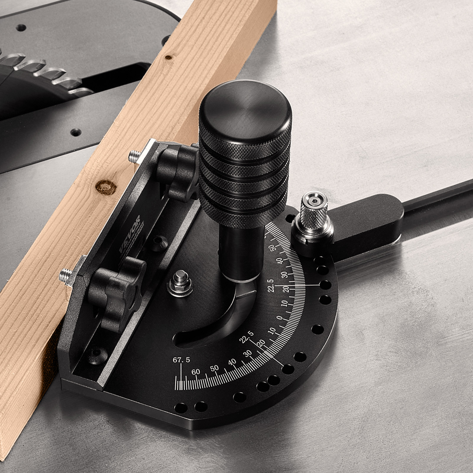 VEVOR Precision Table Saw Miter Gauge Standard Slot 3/4 » x 3/8 » Aluminum Alloy