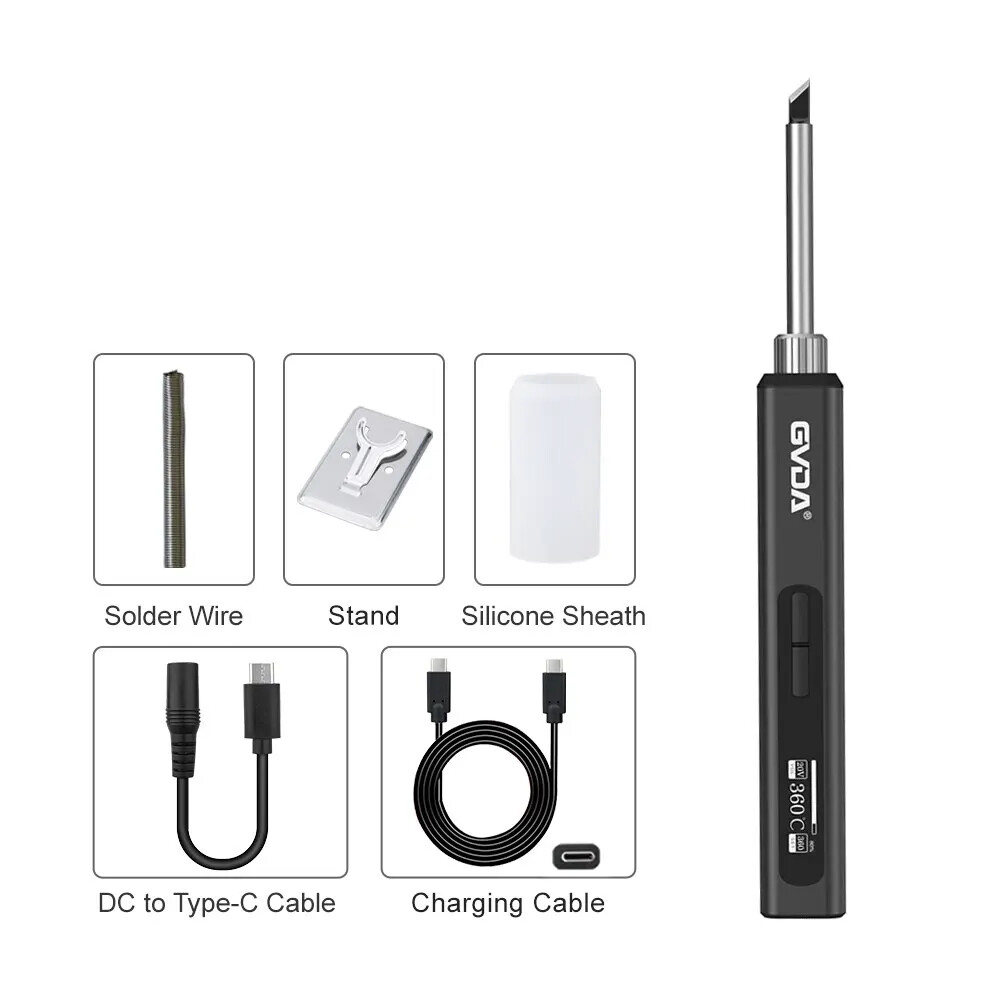 Smart Electric Soldering Iron 65W Fast Heat Portable Soldering Iron Station Kits