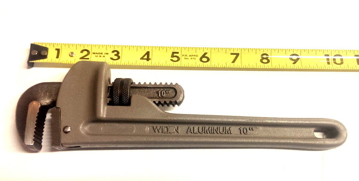 Wilton 38210 10&Prime; Aluminum Pipe Wrench Lifetime Warranty