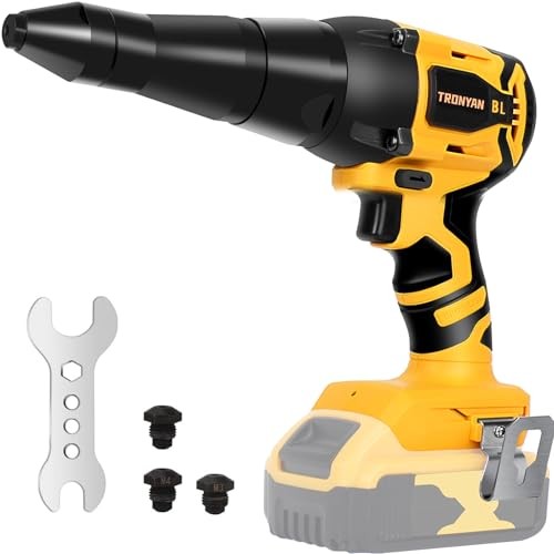 Electric Rivet Tool, Cordless Brushless Rivet Gun for 1/8&Prime;, 5/32&Prime;, 3/16&Prime;