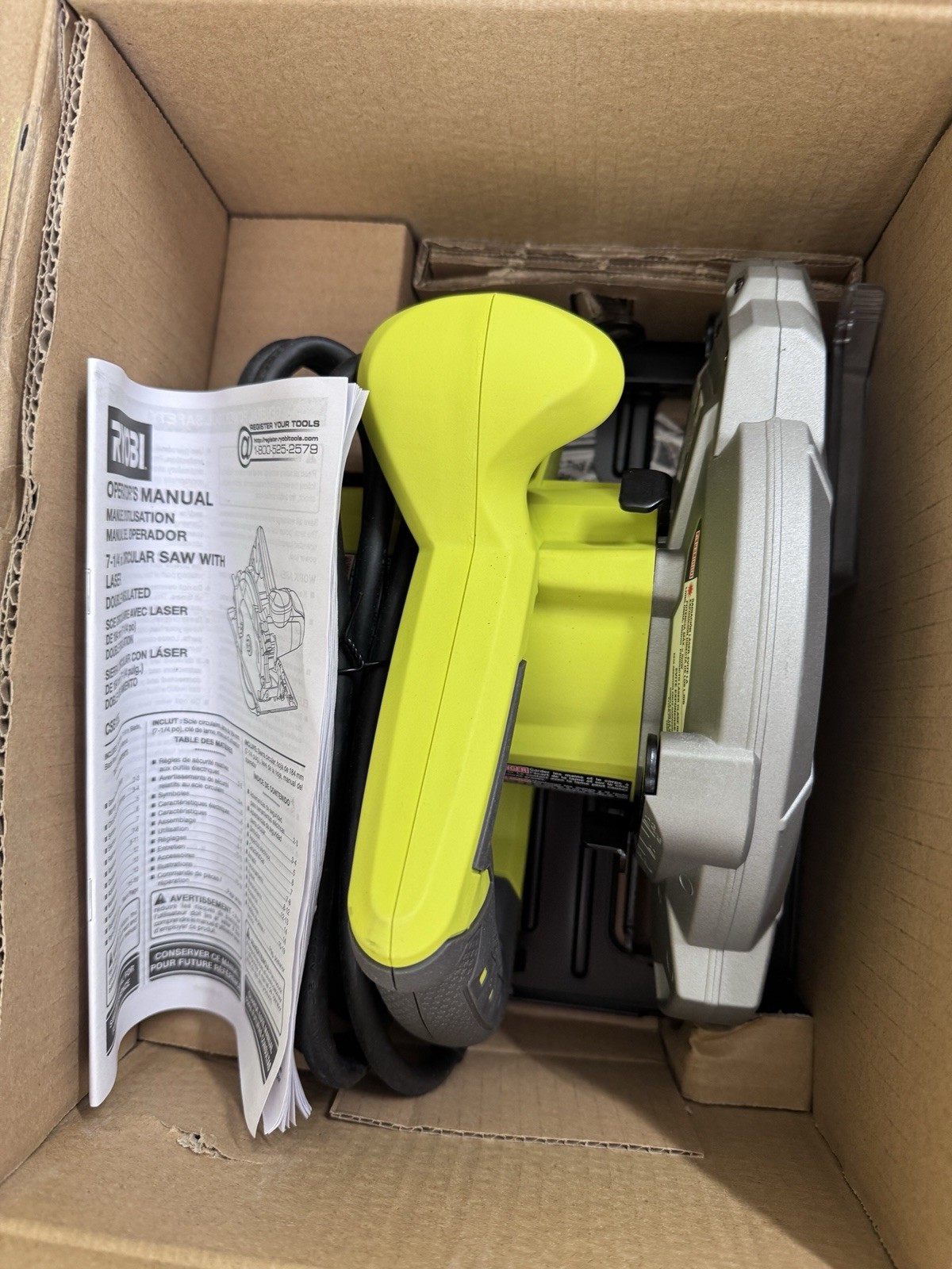 RYOBI CSB135L 7-1/4 in 14 Amp Circular Saw with Laser Guide Power Tool