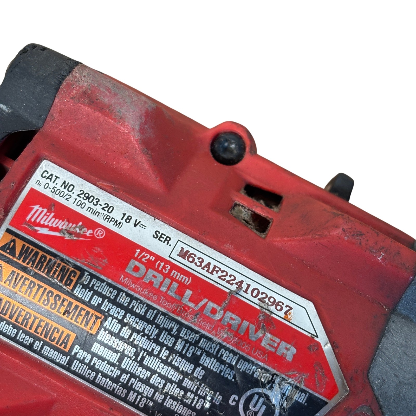 Milwaukee 2903-20 M18 FUEL 18V Li-Ion Brushless Cordless 1/2&Prime; Drill/Driver 2961