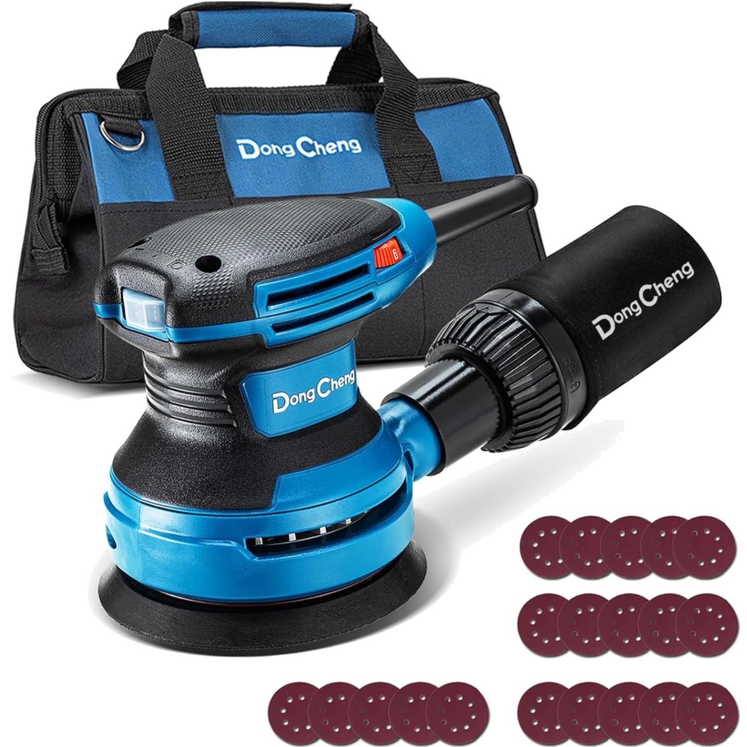5-Inch Random Orbital Sander 3.2A 12800OPM Electric Palm Sander, 6 Variable S…
