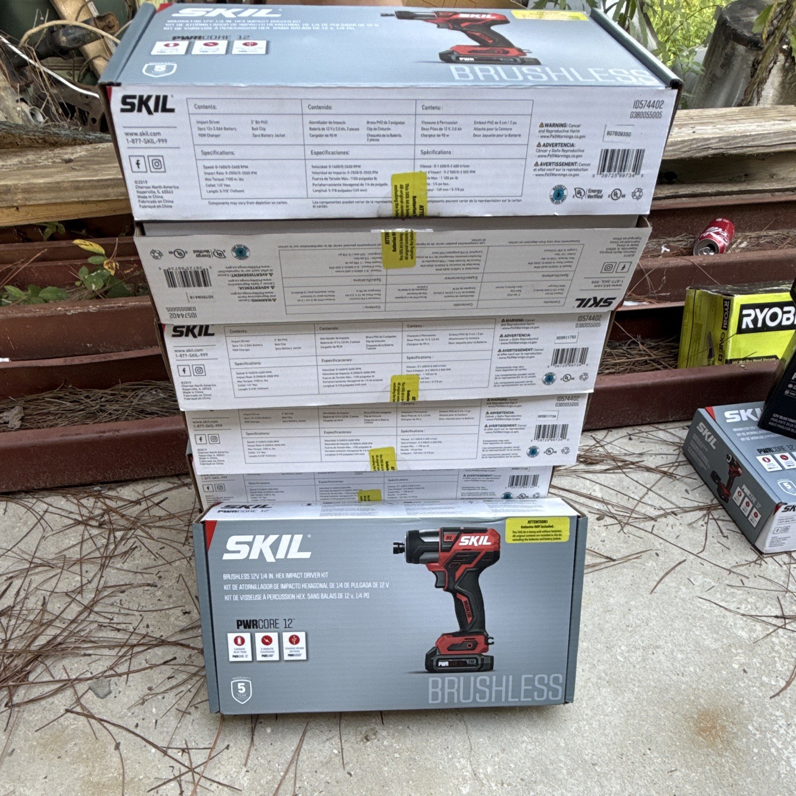 SKIL PWRCORE 12 12V Brushless 1/4 in Hex Impact Driver Kit w/2.0Ah