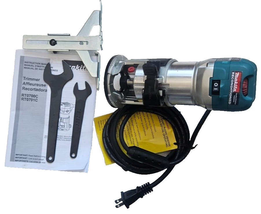 Makita RT0701C 1-1/4 HP variable speed Compact Router 120v Factory Reconditioned