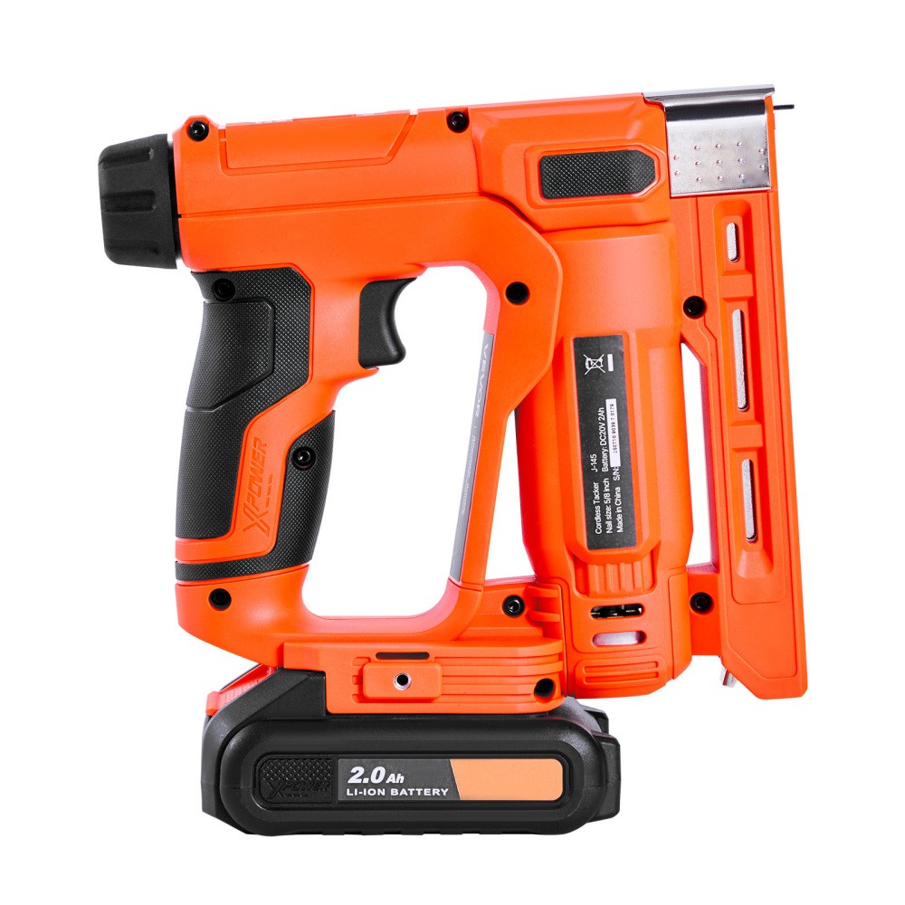 2-in-1 18GA Cordless Nail Staple Gun Kit with Battery & Charger
