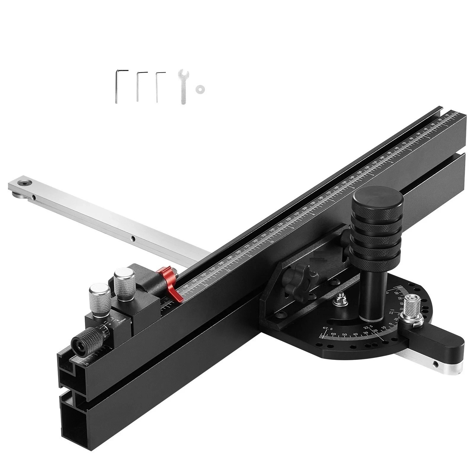 Precision Table Saw Miter Gauge Standard Slot 3/4 » x 3/8 » 18 in Grating