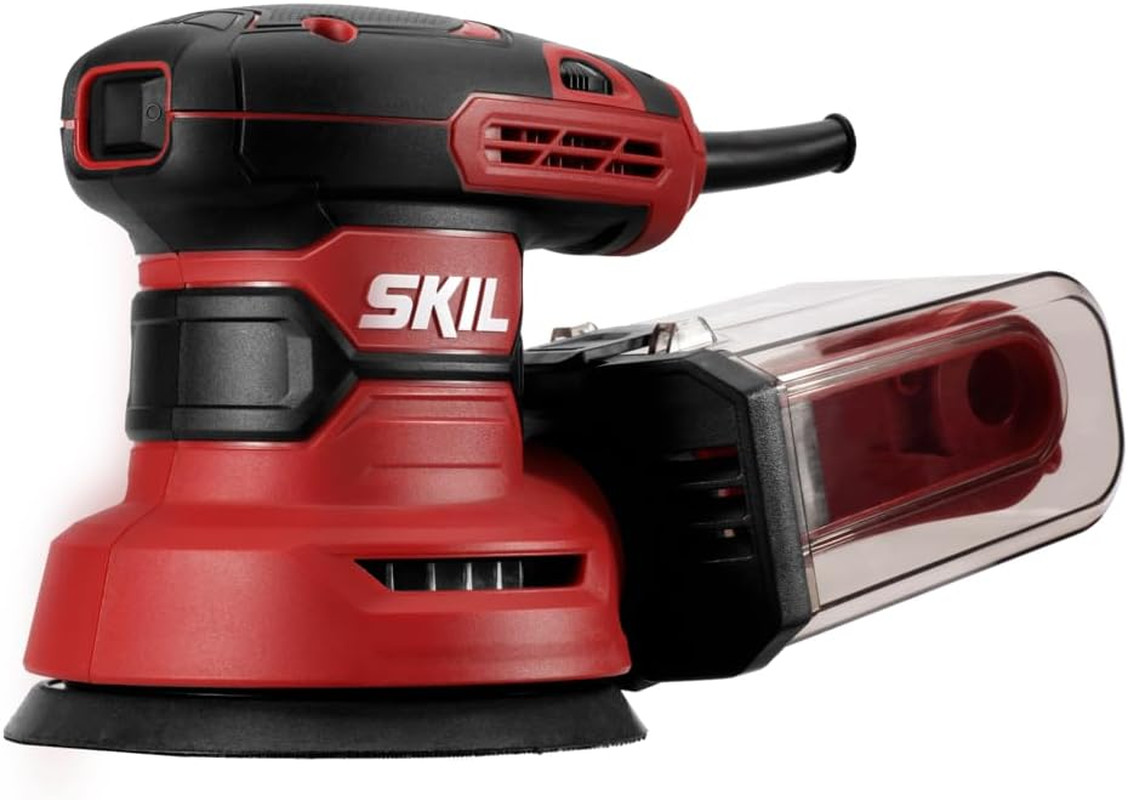 SKIL 5” Random Orbital Sander with Cyclonic Dust Box & 3Pc Sanding Sheet – SR211