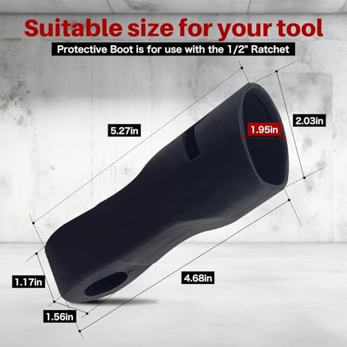 1pcs 49-16-2558 Impact Protective Boot for 12V 1/2-Inch 1/2&Prime; Ratchet Models