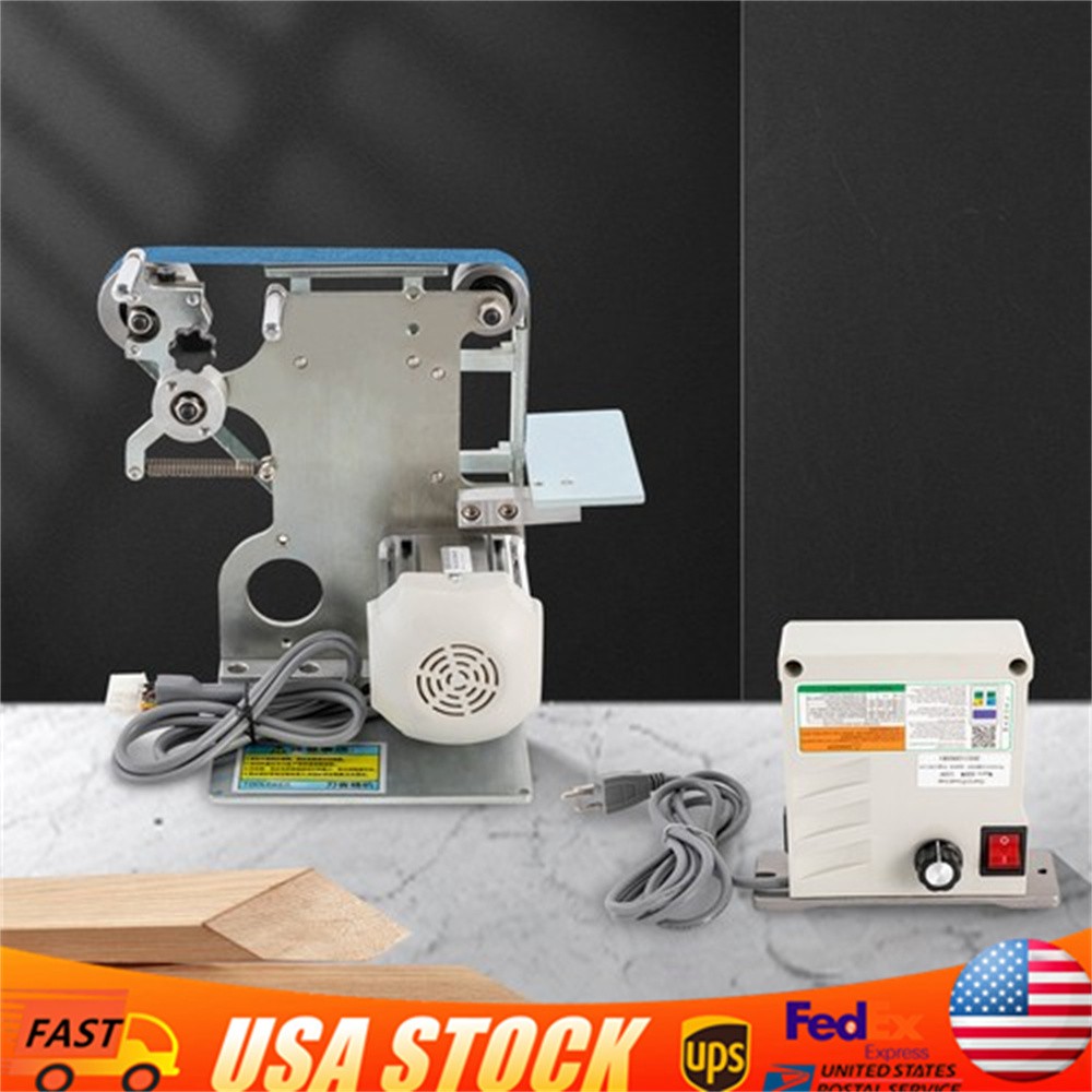 550W Belt Sander 1×30&Prime; Belt Horizontal Polishing Grinder with Motor 110V 6000rpm