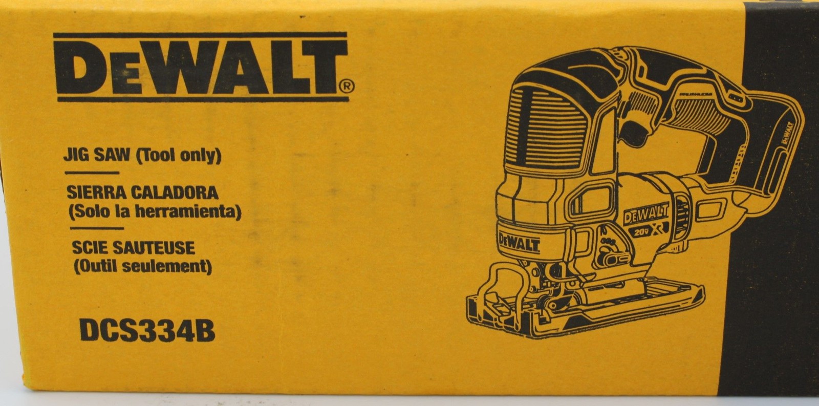 DeWalt Jig Saw Tool Only DCS334B 20V XR Brushless Cordless Yellow LED New Sealed