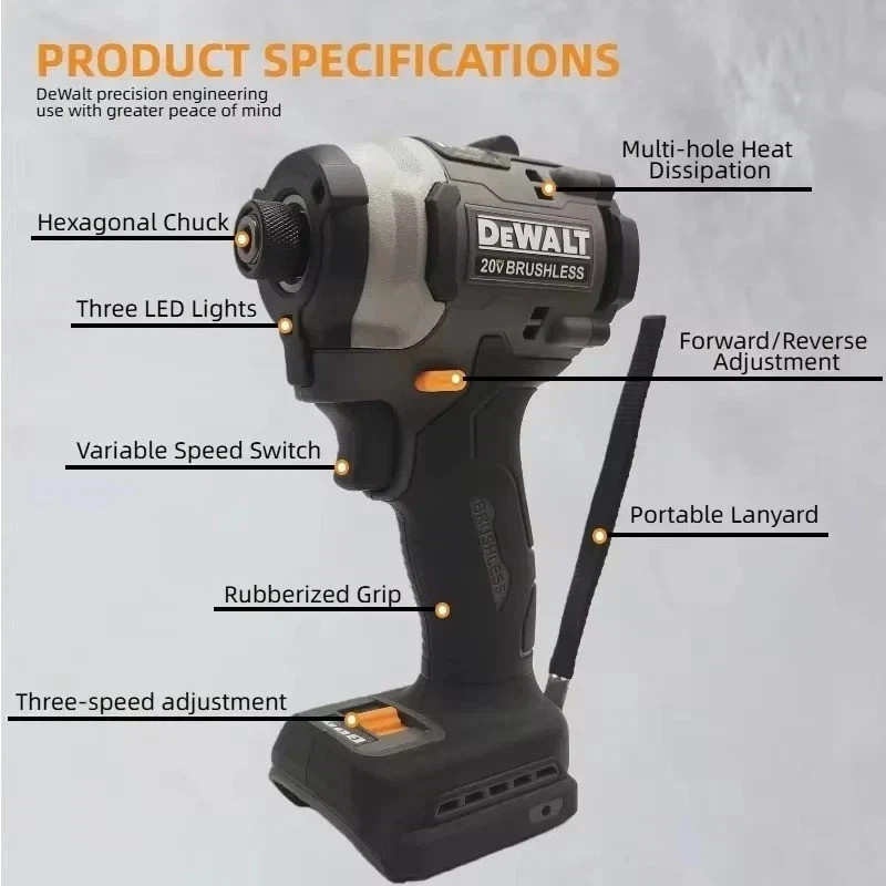 DeWalt DCF85M 20V Power Electric Brushless 205 N.m Impact Screwdriver Tool Only