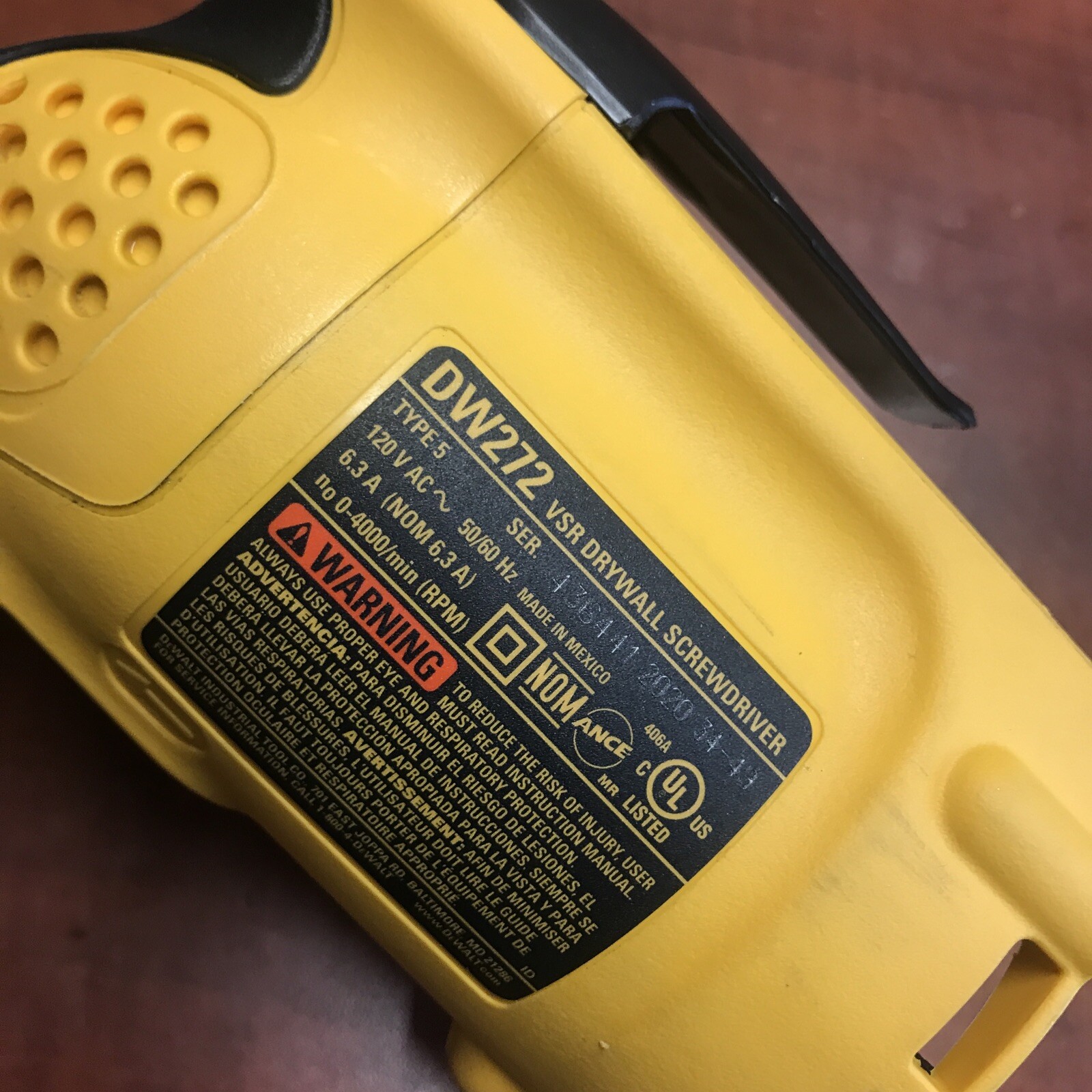 New Genuine Handle Housing Assembly For DeWalt DW272 Drywall Corded Screwdriver