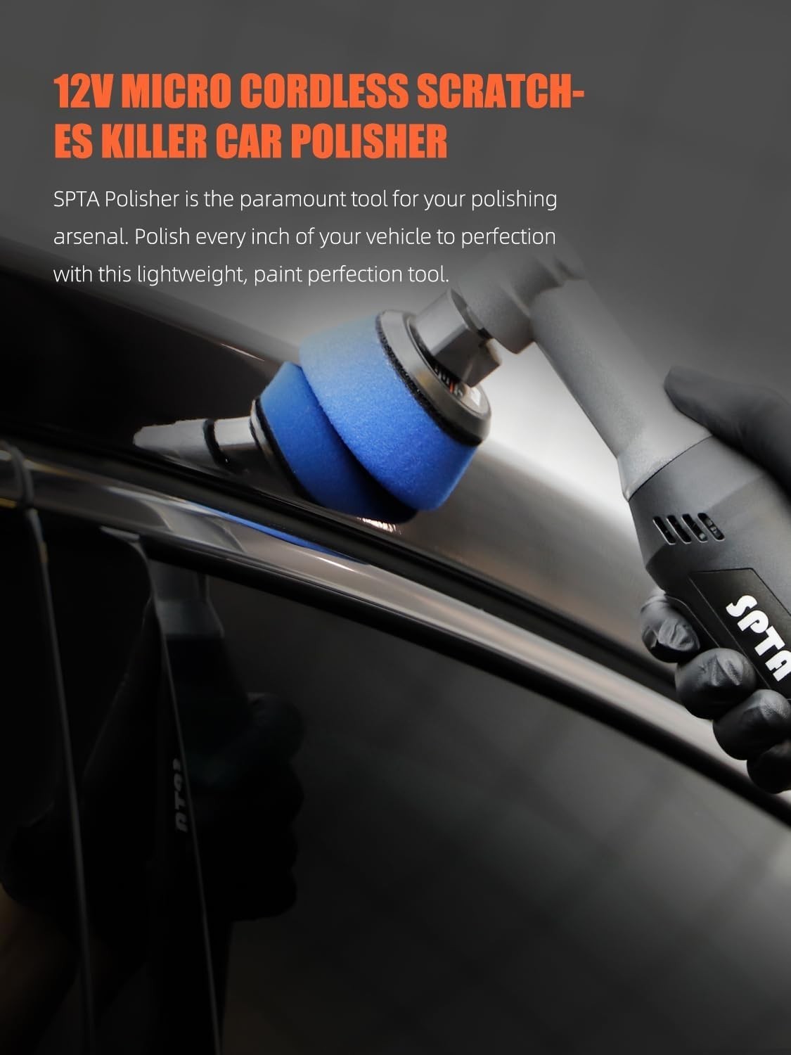 Cordless Mini Car Polisher, 12V Micro Cordless Scratches Killer Car Polisher …
