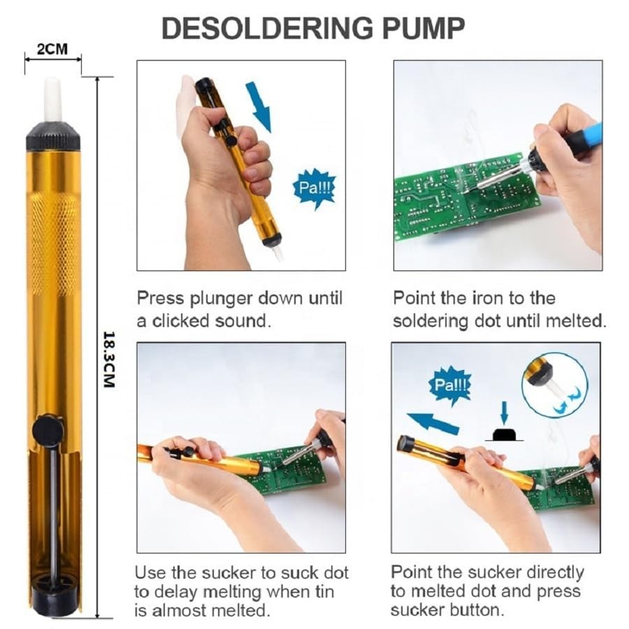 Soldering Iron Kit 110V 90W LCD Digital Display Adjustable Temperature